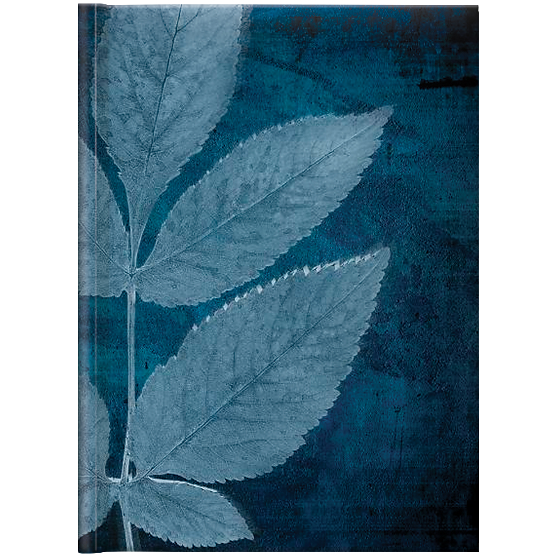 Ежедневник датированный 2022 Стандарт Графо Leaves, 14,5х20,6см. , син. Brunnen - фото 3