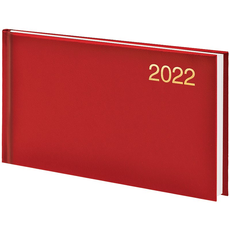 Щотижневик датований 2022 кишеньковий Miradur, 15,3х8,7см., черв. Brunnen - фото 3