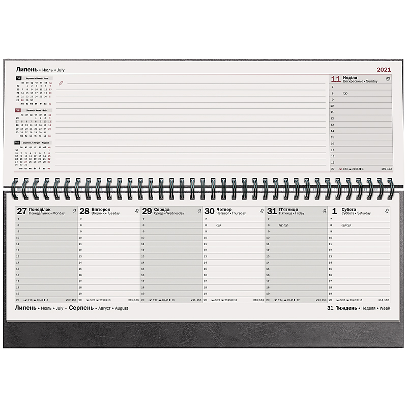 Планiнг датований 2022 Miradur, 32.6x10.2см., сірий Brunnen - фото 3