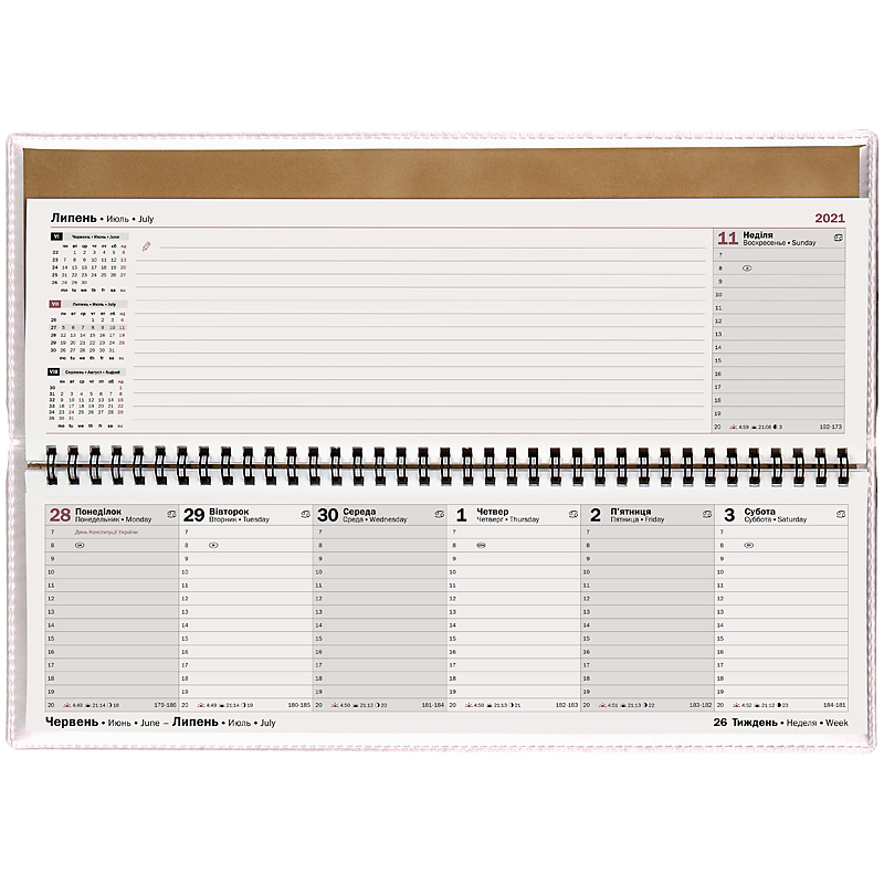 Планинг датированный 2022 Soft сменная обложка, 32.6x10.2см., бел. Brunnen - фото 3