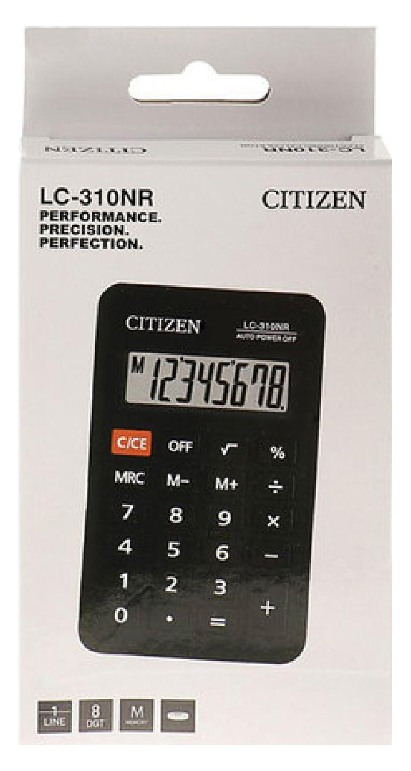 Калькулятор LC-310NR 8 розрядів, 114х69х14мм., чорн. Citizen - фото 3