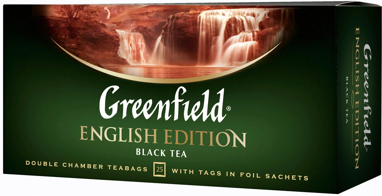 Чай черный классический English Edition, 25пак. по 2г., термосаше Greenfield - фото 2