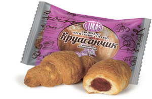 Круасанчик з вишневим наповнювачем в індивідуальній упаковці, 1,4кг. Лукас - фото 3