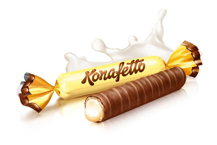 Конфеты Konafetto BIANCO, начинка кремово-молочная, 1кг. - фото 2