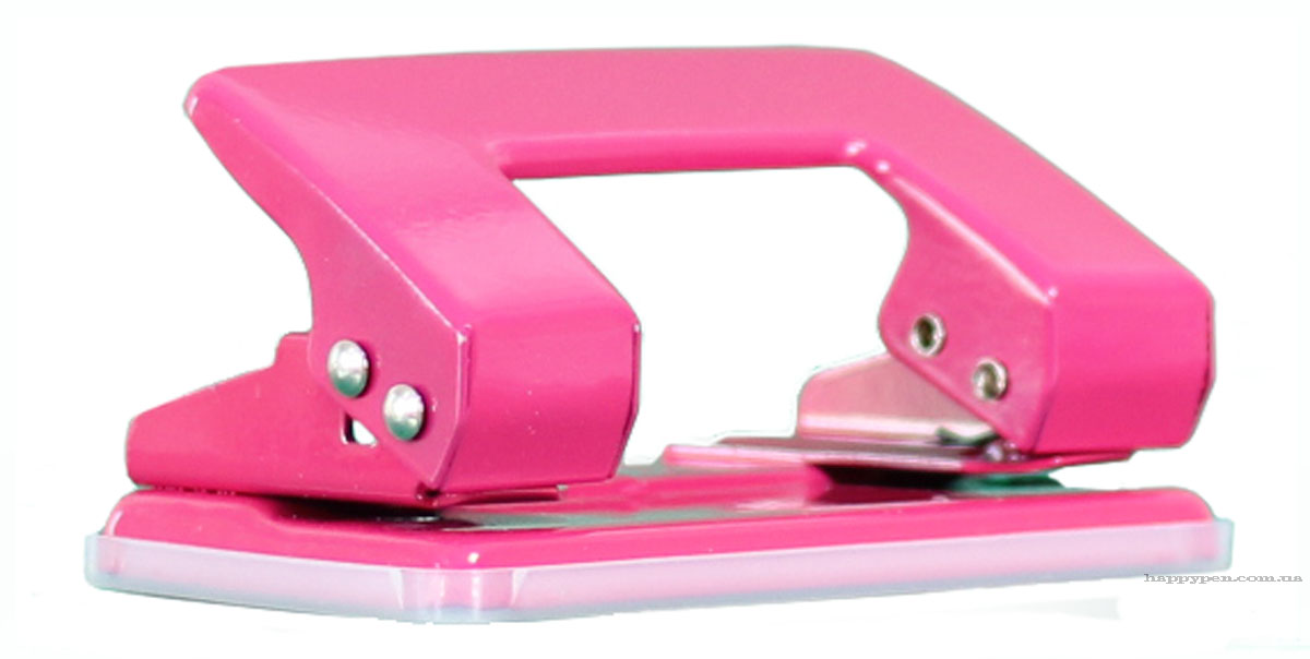 Дырокол на 2 отверстия, до 10 листов (4325), металлический, с фиксатором, красн. NORMA - фото 3