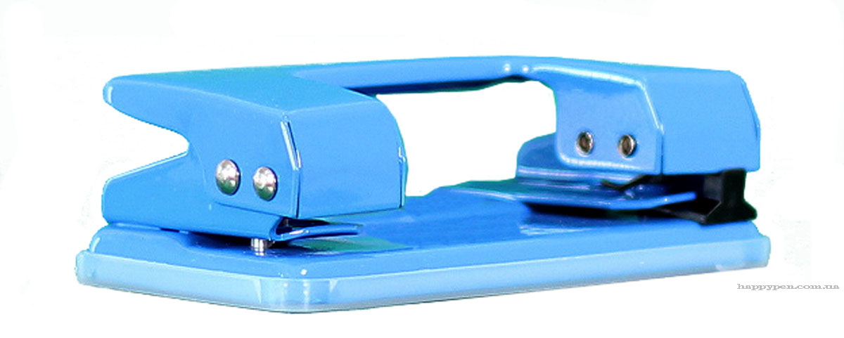 Діркопробивач на 2 отвори, до 10 аркушів (4325), металевий, з фіксатором, син. NORMA - фото 3
