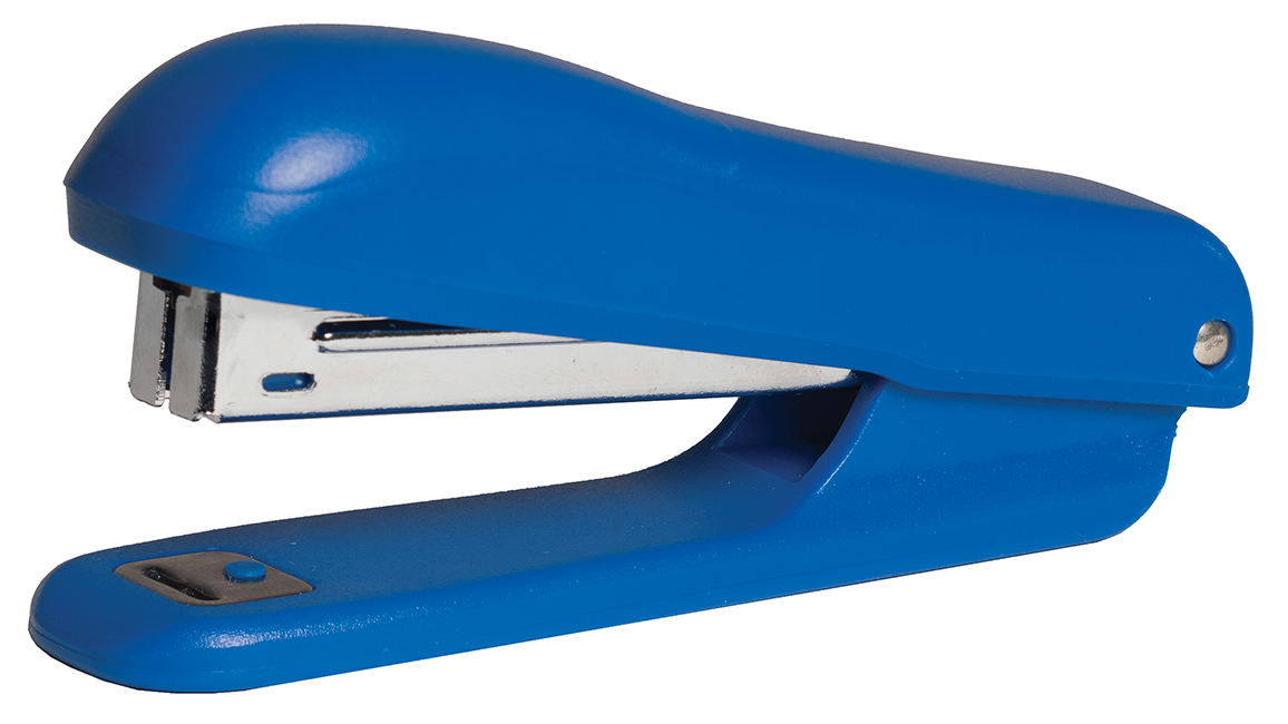 Степлер №10 10л., пластик., син. Scholz - фото 1