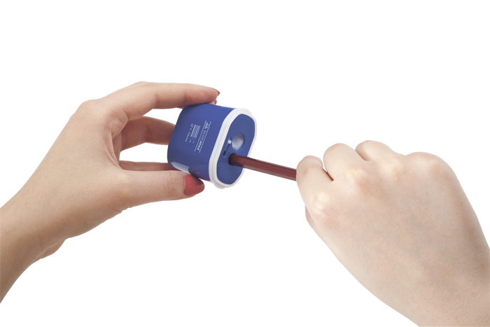 Точилка пластиковая, с контейнером, 2 отверстия BuroMax - фото 2