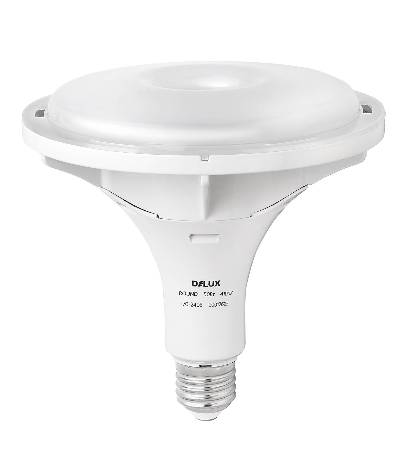 Світлодіодна лампа LED Е27 ROUND 50Вт. 4100К DeLux - фото 1