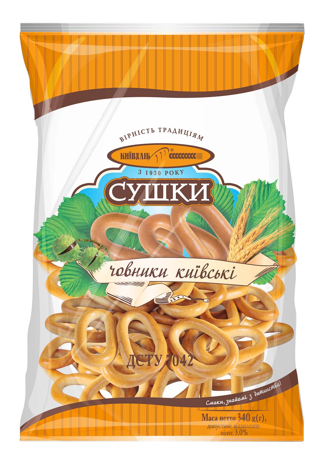 Сушки Лодочки, 340г. Киевхлеб - фото 1