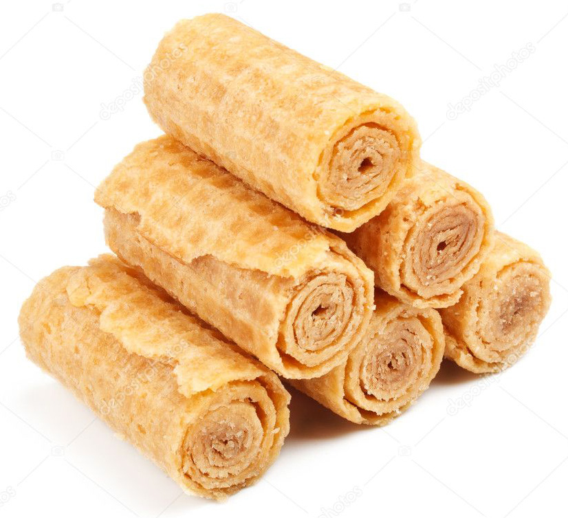 Рулетики вафельные со вкусом топленого молока, 2,4кг. Жако - фото 2