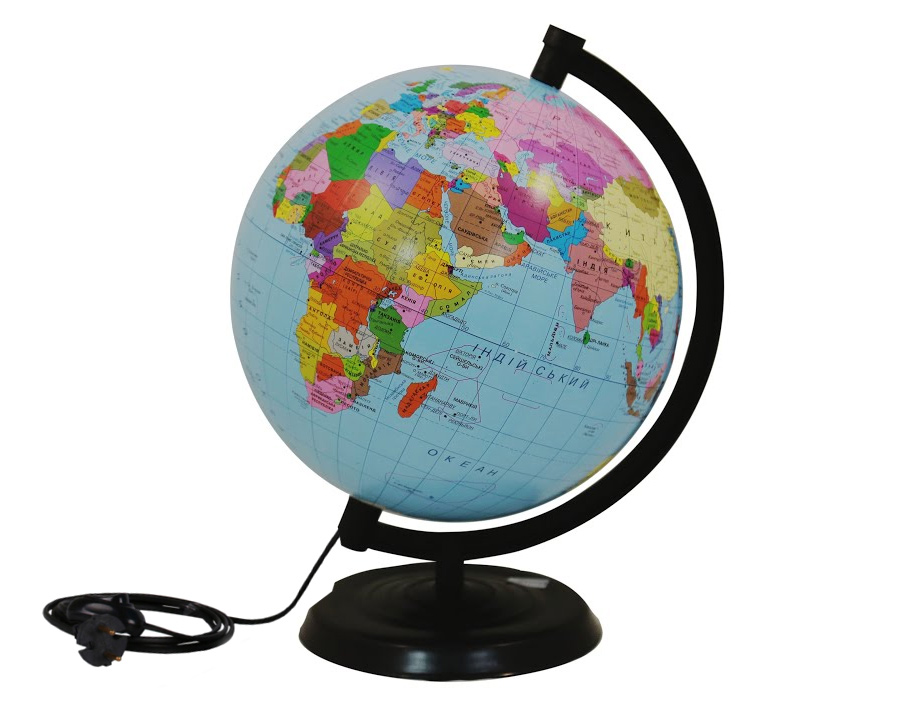 Глобус d-320мм., политический, лакированный, с подсветкой Украина - фото 3