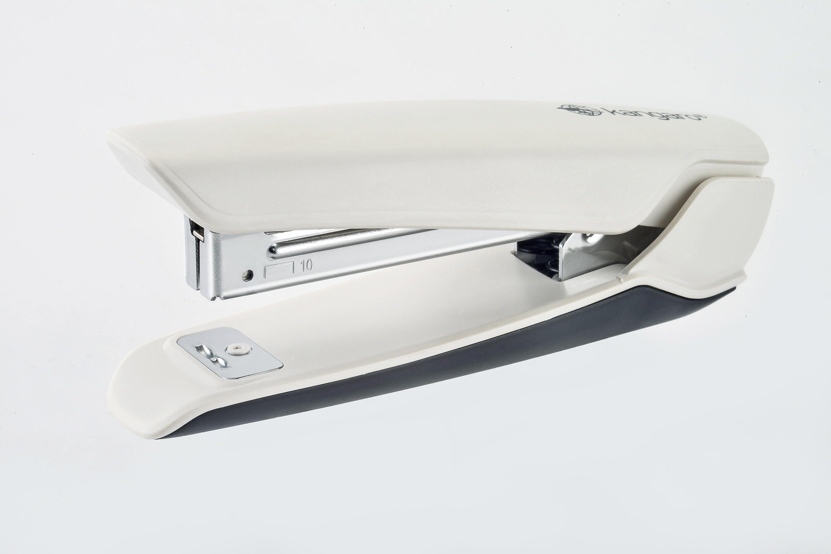 Степлер №10 Nowa-10 15л., пластик/метал, слон.кость Kangaro - фото 1