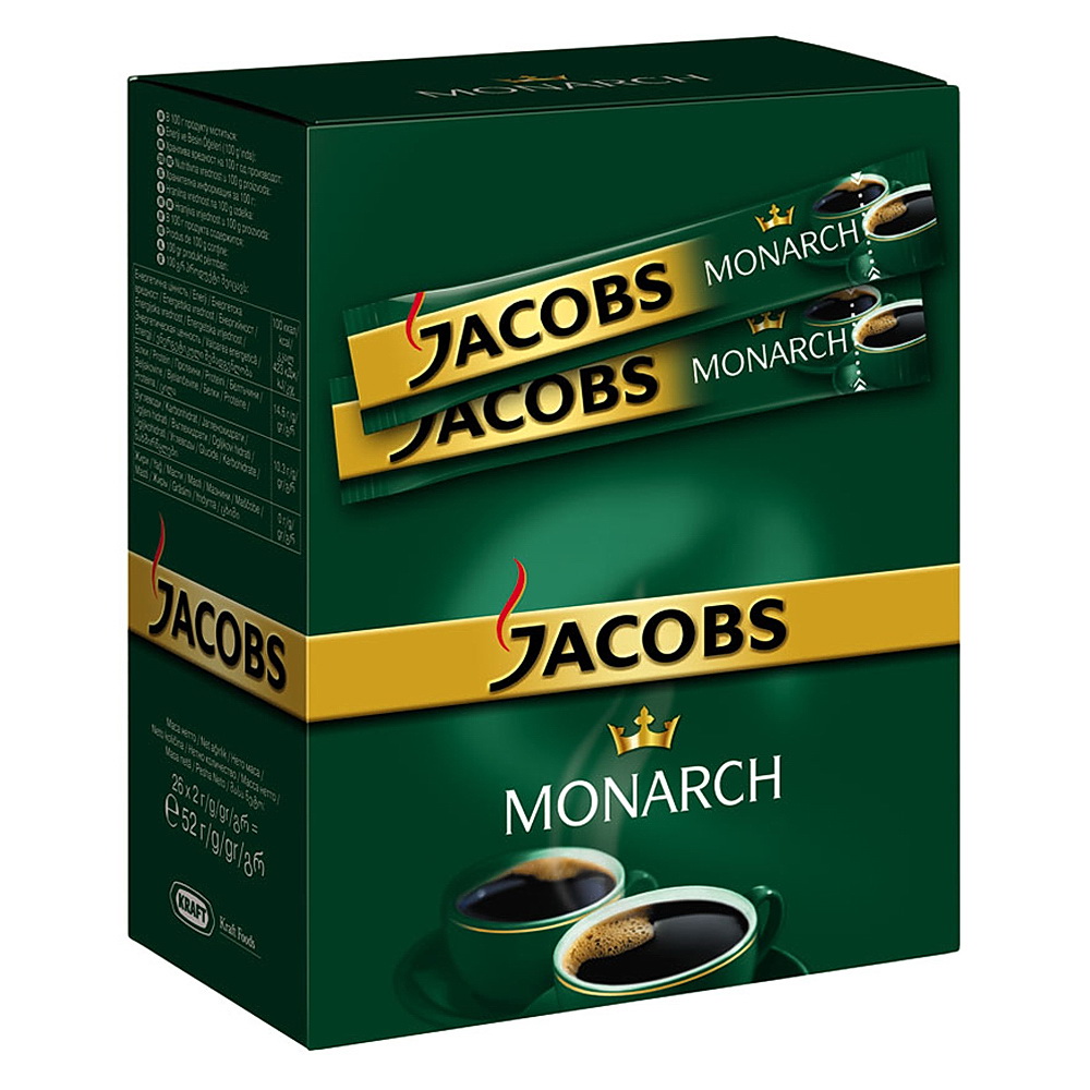 Кава в стіках Jacobs Monarch 1,8гр, 26шт/уп. (4820206290014) Jacobs - фото 1