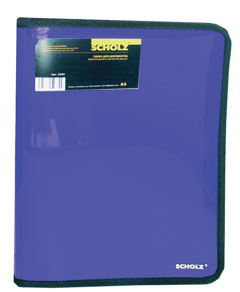 Папка на блискавці А4, асорті Scholz - фото 3