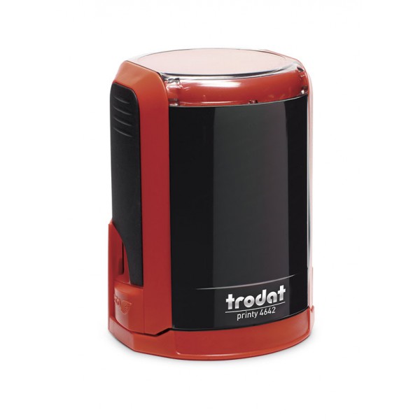 Оснастка для круглої печатки пластикова D=42мм., (круглий корпус) 4642, черв. Trodat - фото 2