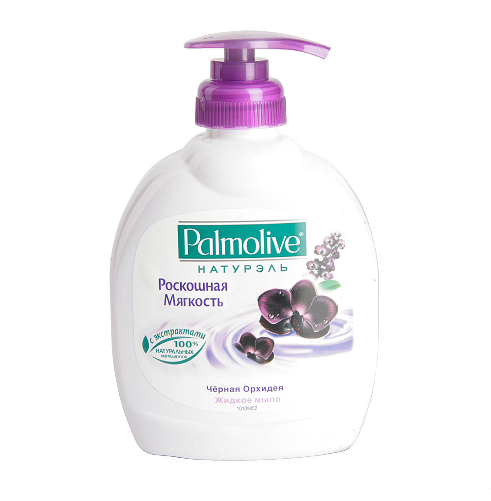Мыло жидкое, 300мл. Черная орхидея, с дозатором Palmolive - фото 1