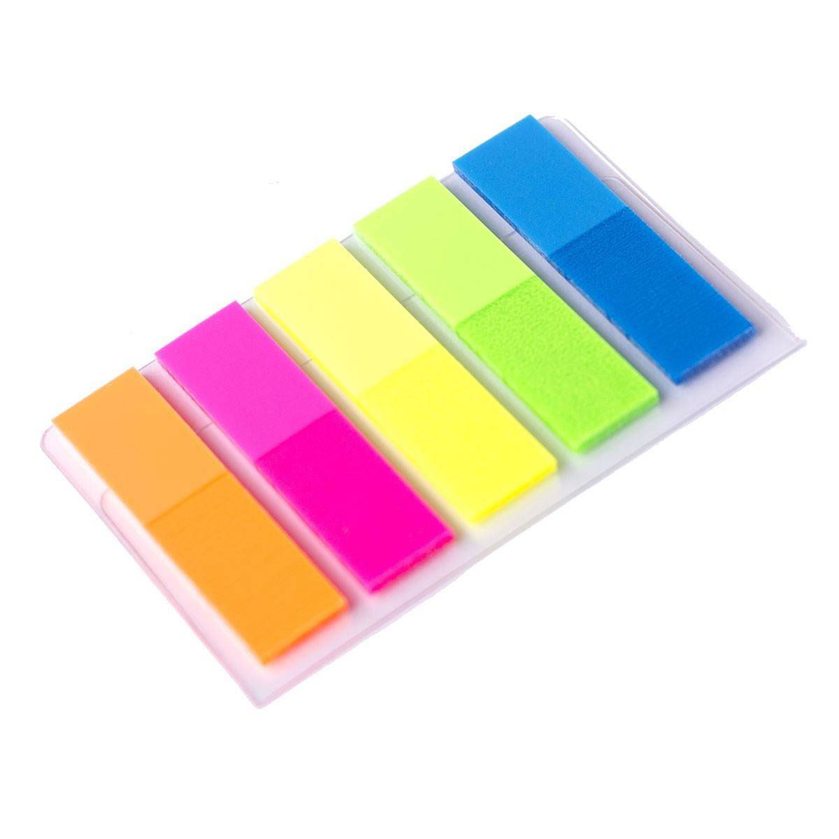 Закладки пластикові 12х45мм., 5кольорів по 25 арк., пастель DONAU - фото 3