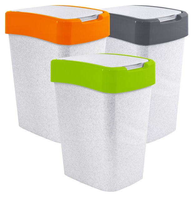 Ведро для мусора с поворотной крышкой 