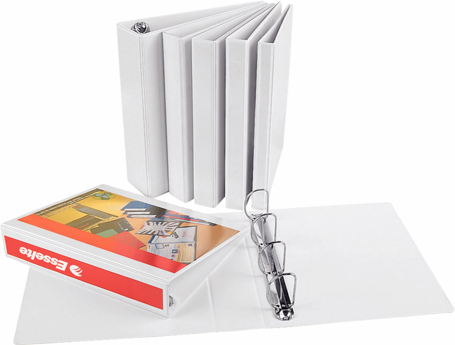 Папка панорама А4, 4кільця, PP, товщина торця 50мм. механізм 30мм., чорн. Esselte - фото 2