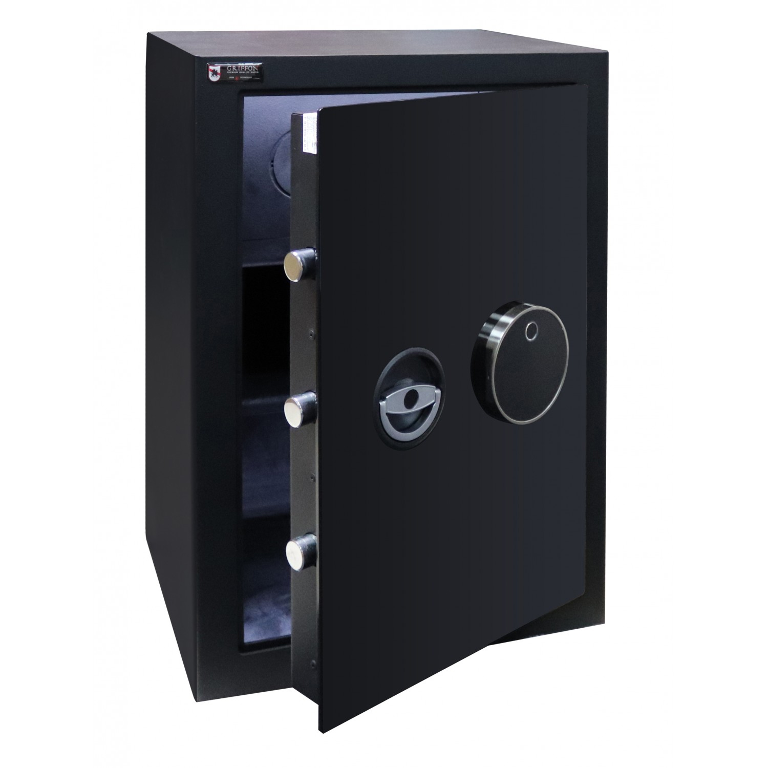Сейф офисний (600*425*370мм.) биомет.замок у трейзері застосований елек.код.замок M.60.FP BLACK Griffon - фото 8
