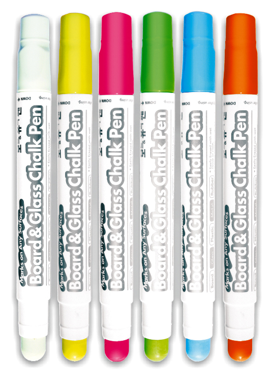 Маркер-мел для досок и стекла круглое острие 1-8мм., бел. Mungyo - фото 2