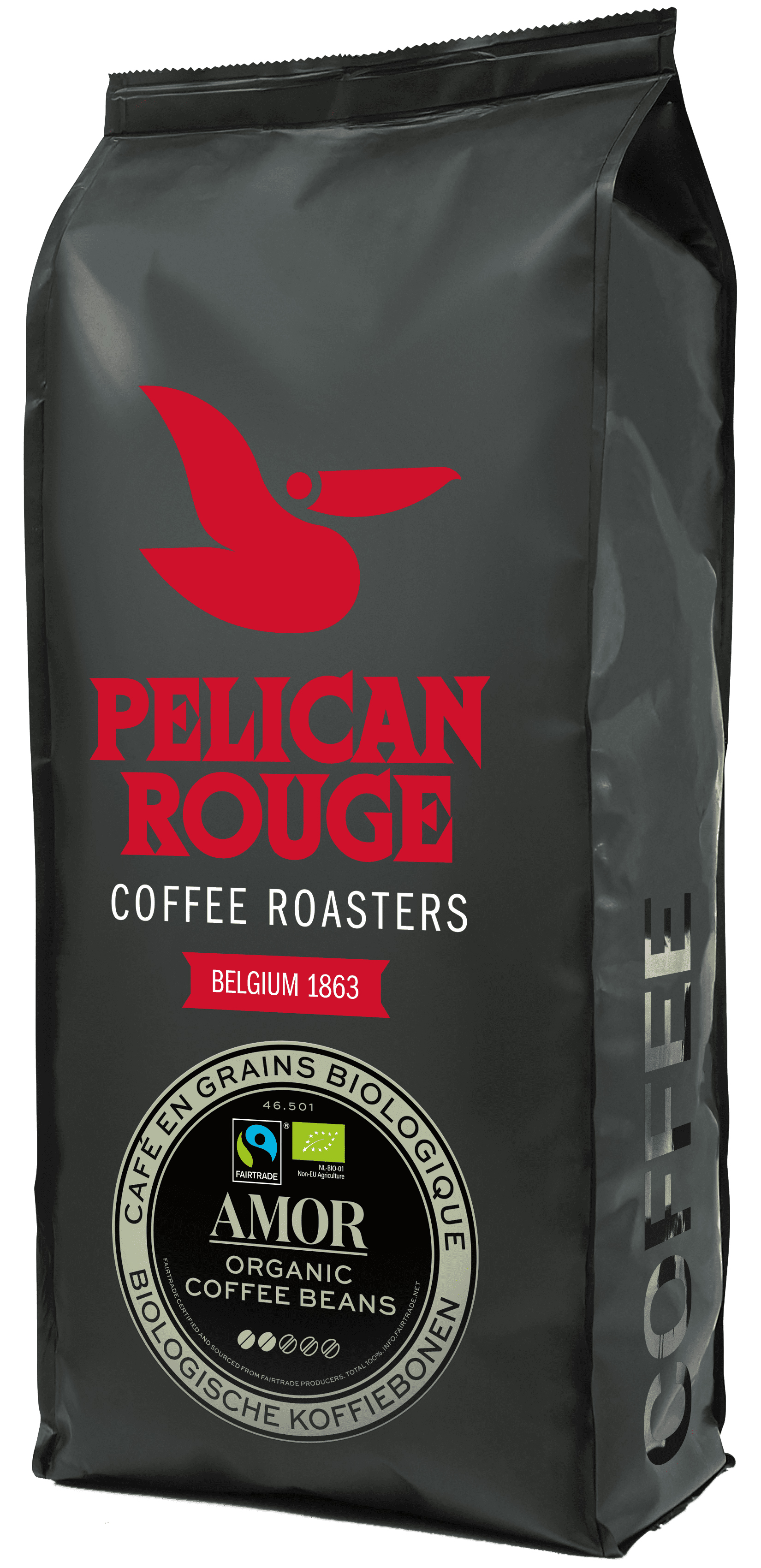 Кофе в зернах AMOR 1кг., 100% арабика, сертификат UTZ Pelican Rouge - фото 1