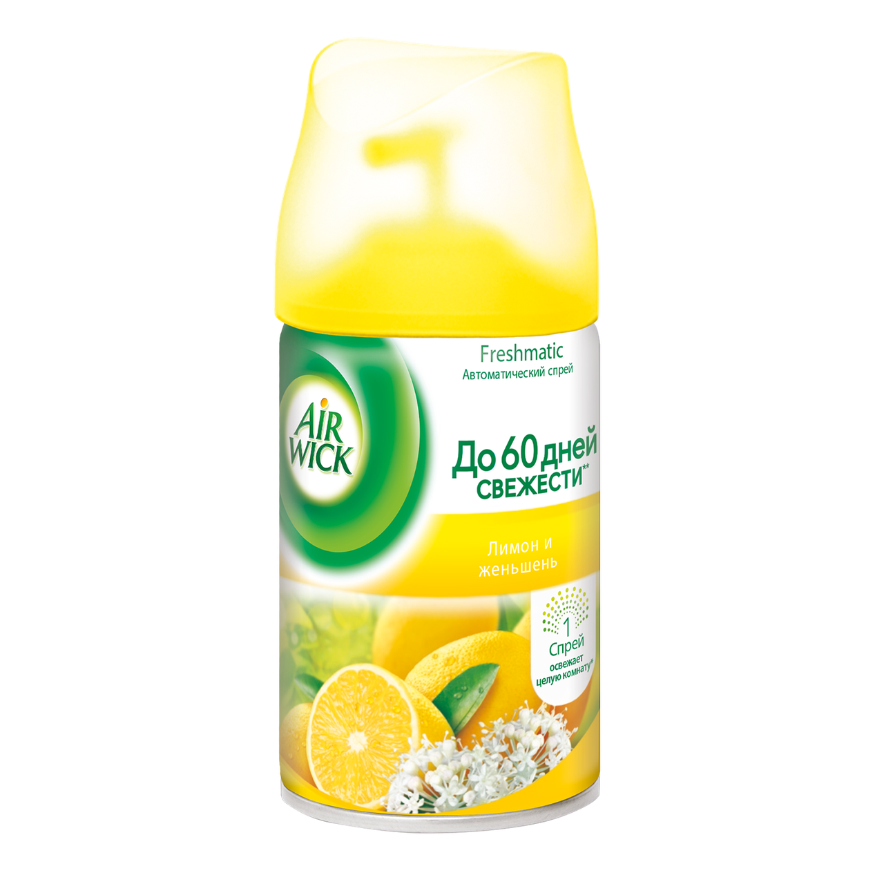 Запаска для автоматичного освіжувача повітря Air Wick, 250мл., Лимон та женьшень Air Wick - фото 1