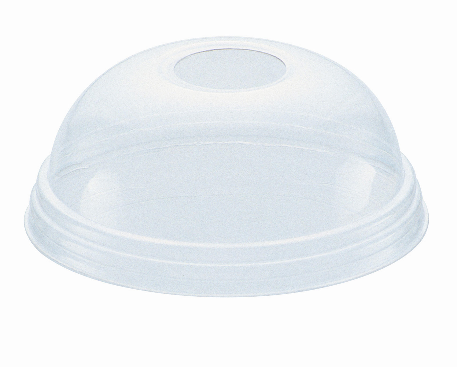 Крышка для стакана одноразового пластикового 400мл., 50шт./уп., прозр. PapStar - фото 1