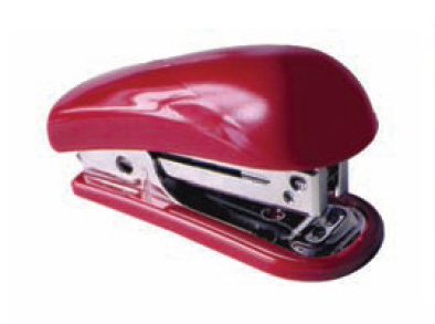 Степлер-міні 24/6 16арк., пластик. + 1000 скоб, черв. Scholz - фото 2