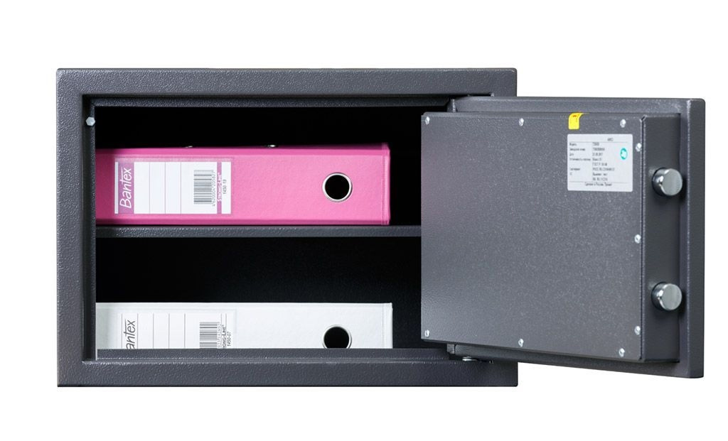 Сейф офісний (300*435*360мм.) з ключовим замком, 1 полиця TSN.30, графіт AIKO - фото 3