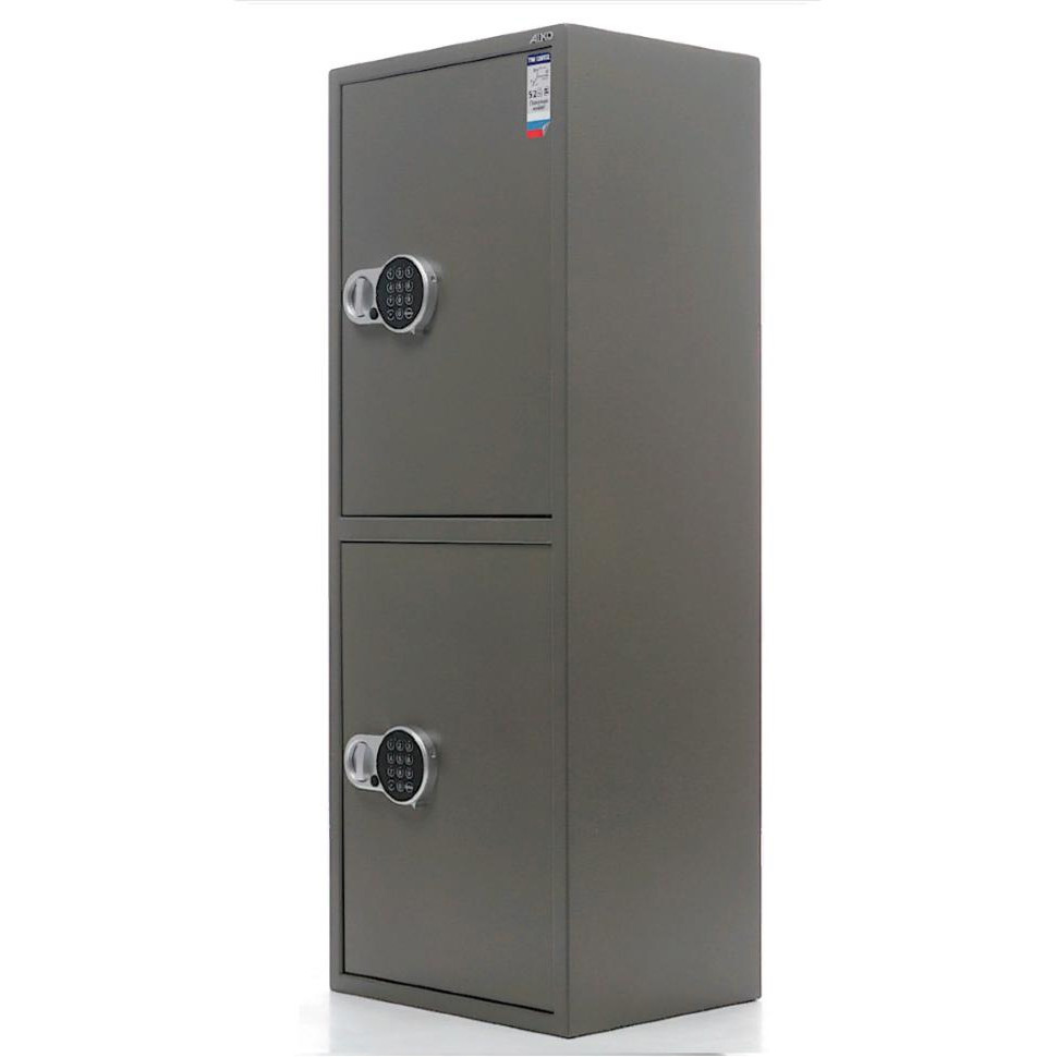 Сейф офисный (1200*440*355мм.)  с электронным кодовым замком, 2 двери, 1 полка, TM.120Т/2 EL, коричн AIKO - фото 1