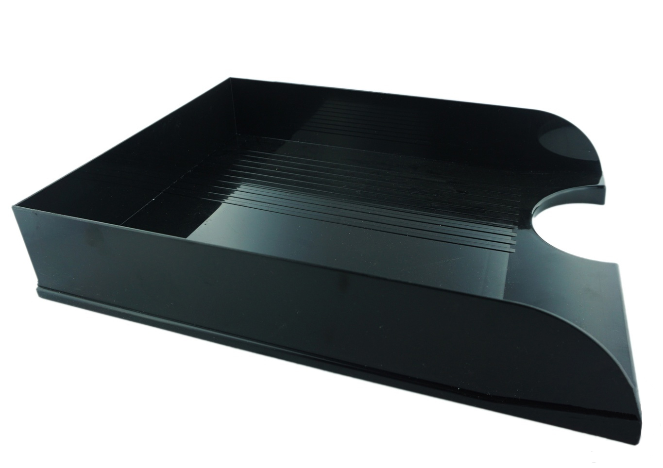 Лоток горизонтальный для бумаг ЛГ-04, черный КиП - фото 2