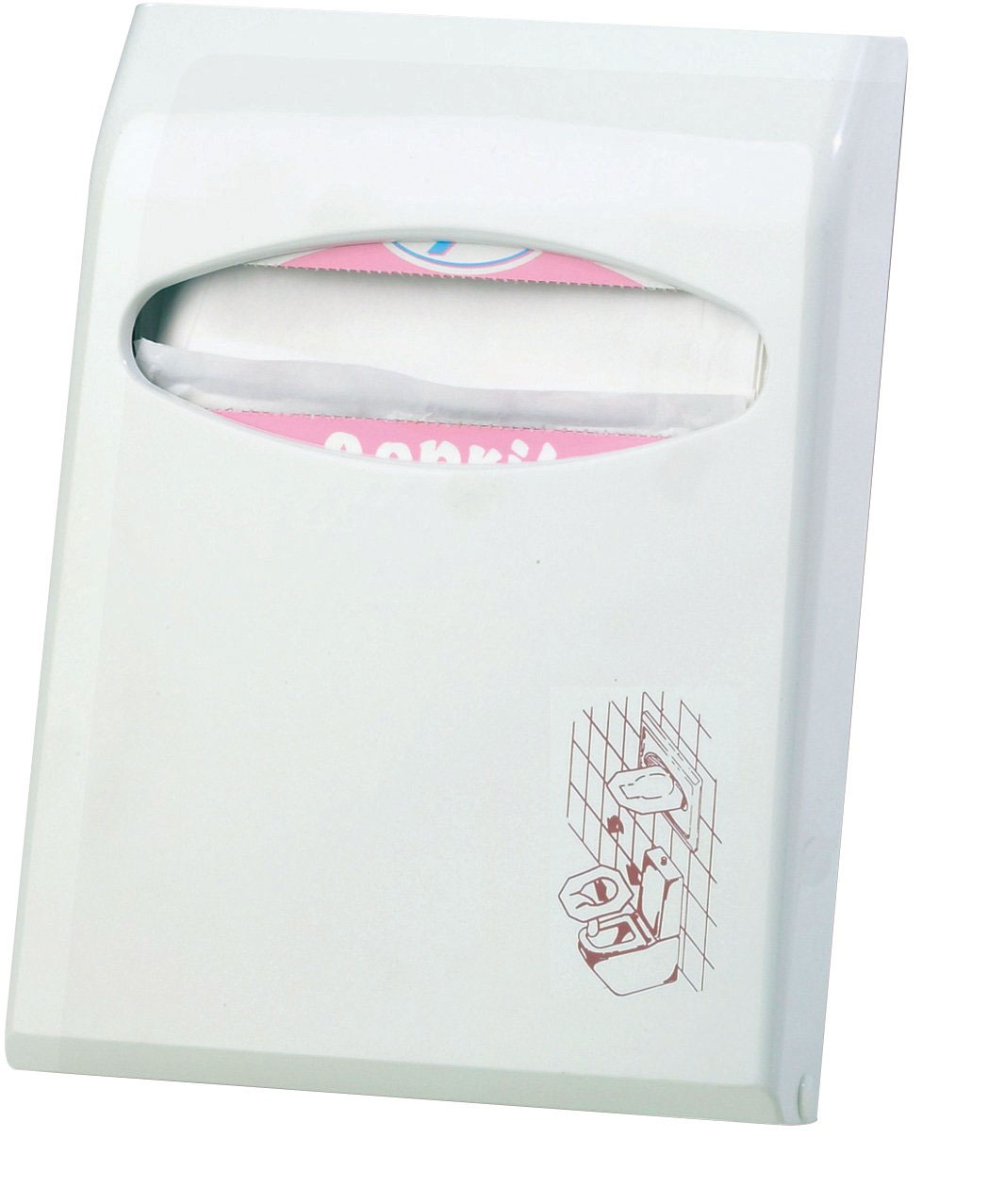 Тримач для покриття сидіння унітазу Міні, пластиковий, біл. Mar Plast - фото 1