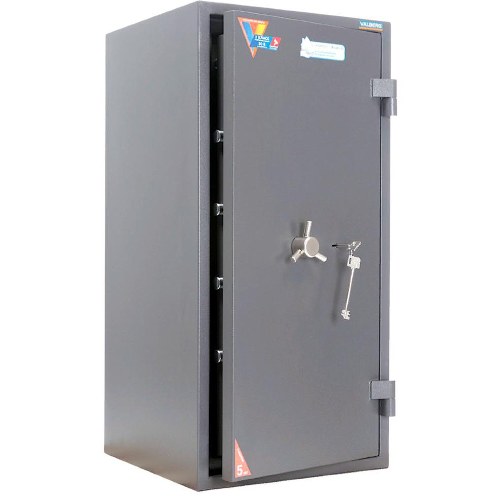 Сейф взломостойкий (930*440*430мм.) ключевой замок, 2 полки, 2 класс, кас/ячейка, Гранит-90T, графит Valberg - фото 1