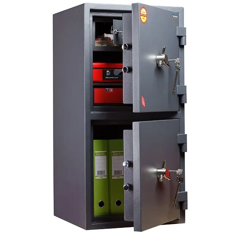 Сейф зламостійкий (930*440*430мм.) два ключ/замка, 2 полиці,  2 клас, кас/відділеня, Гранит-90T/2,  Valberg - фото 2