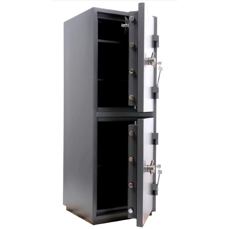 Сейф взломостойкий (1230*440*430мм.) два ключ.замка, 2 полиці,  2 клас, кас/відділеня, Гранит-120T/2 Valberg - фото 1