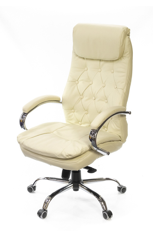 Кресло для руководителя Лацио CH MB, беж. АКЛАС - фото 2