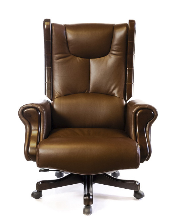 Кресло для руководителя Лигурия EX D-TILT, коричн. АКЛАС - фото 4