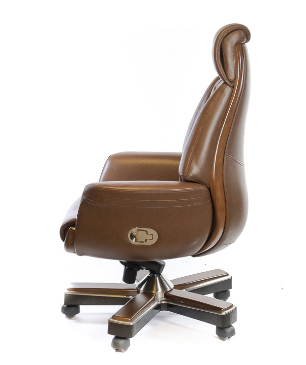Кресло для руководителя Миллер EX RL-MB, коричн. АКЛАС - фото 1