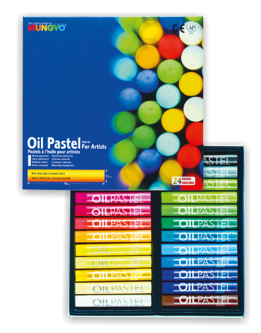 Пастель масляная 24цв., MOP-24 Mungyo - фото 1