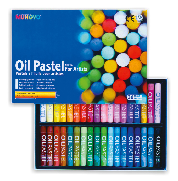 Пастель масляная 36цв., MOP-36 Mungyo - фото 1