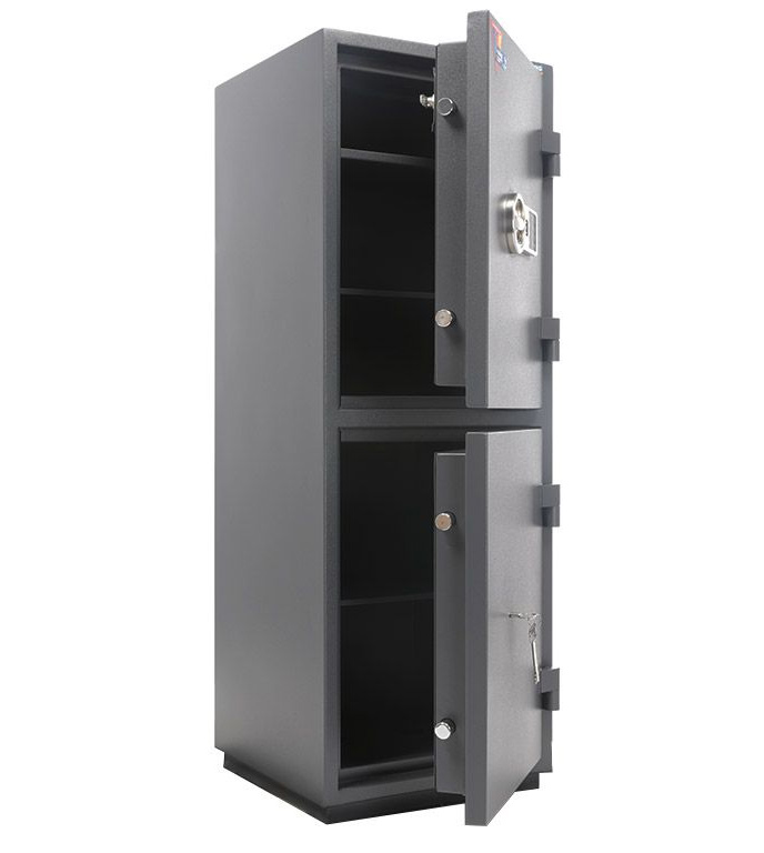 Сейф взломостойкий (930*440*430мм.) элек/код.+ ключевой замок, 2 полки, 1 класс, Кварцит 90T/2 EL, г Valberg - фото 4