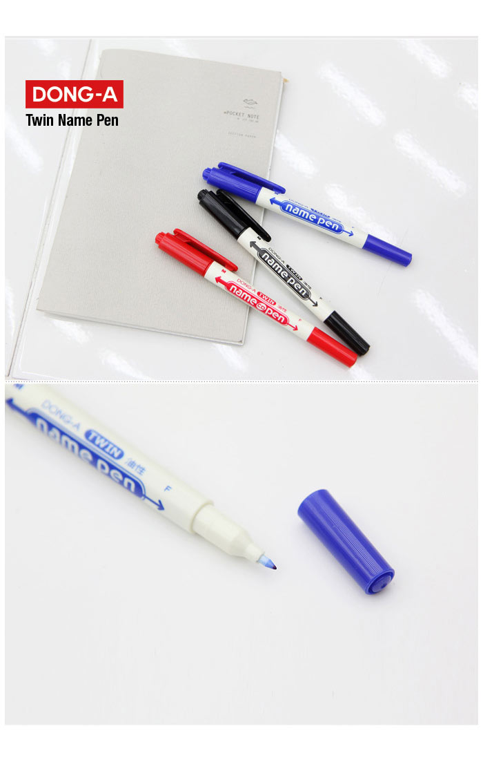 Маркер перманентний для CD/DVD, 1-2мм., двосторонній. син. Dong-A - фото 3