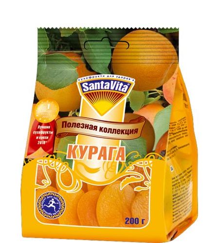 Сухофрукты Курага 0,2кг. «Полезная коллекция» Santavita - фото 1