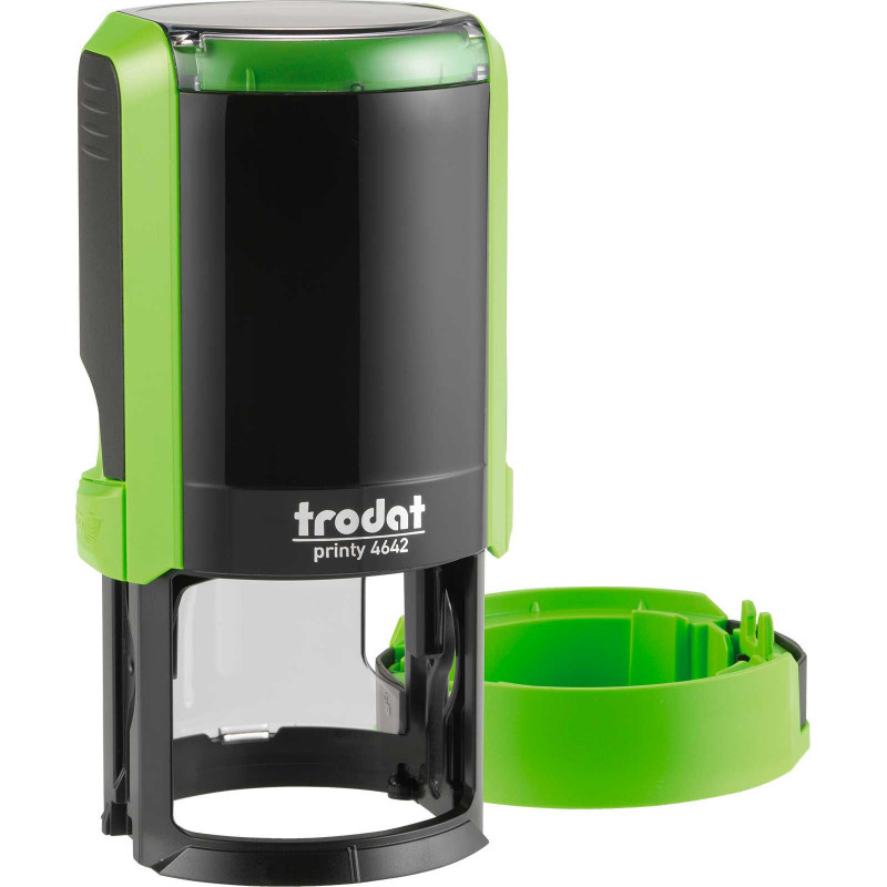 Оснастка для круглой печати, диаметр 42мм., круглый корпус, пластик. 4642, зелен. Trodat - фото 1
