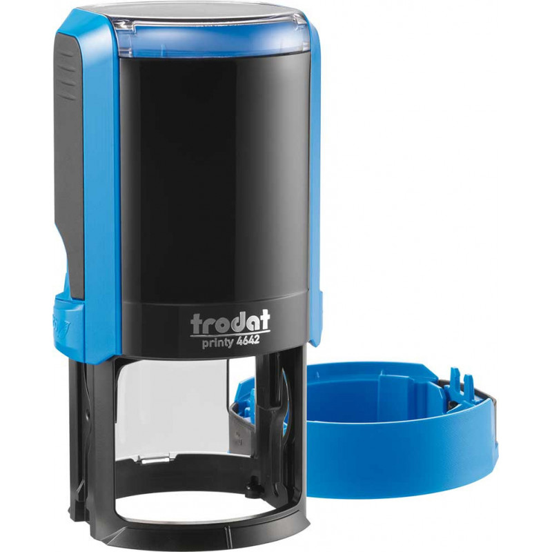 Оснастка для круглої печатки пластикова D=42мм., (круглий корпус) 4642, син. Trodat - фото 2