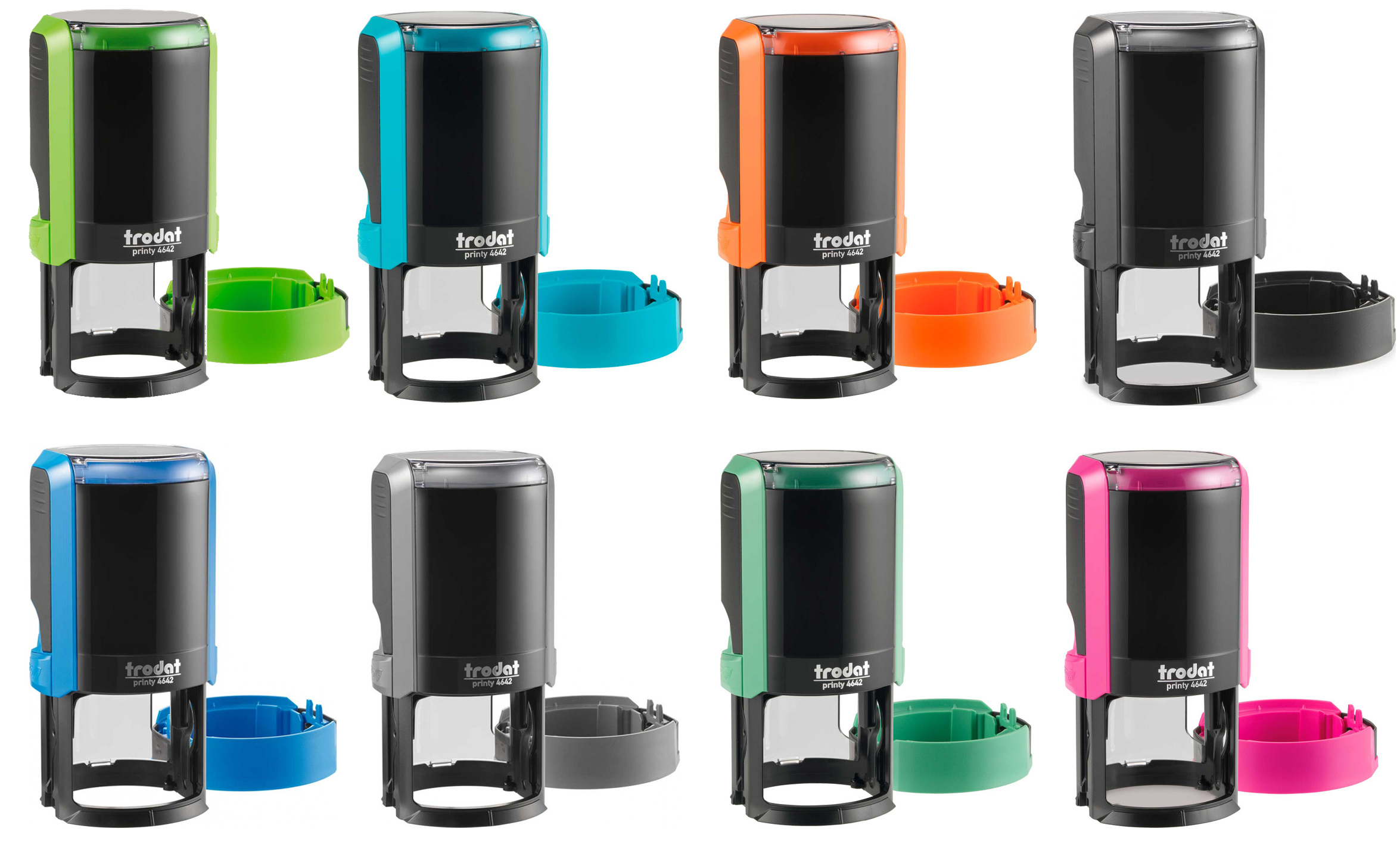 Оснастка для круглой печати, диаметр 42мм., круглый корпус, пластик. 4642, черн. Trodat - фото 1