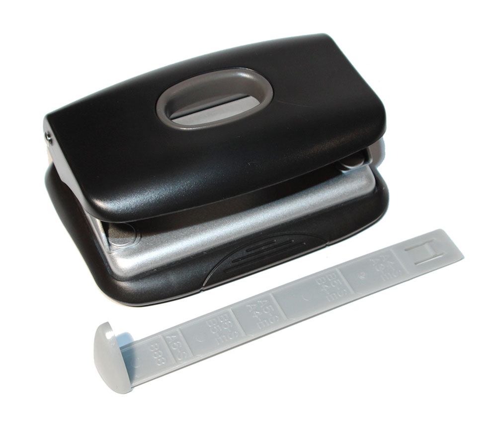 Дырокол на 2 отверстия, до 10 листов Fashion FC10, металлический, черн. Rapid - фото 1