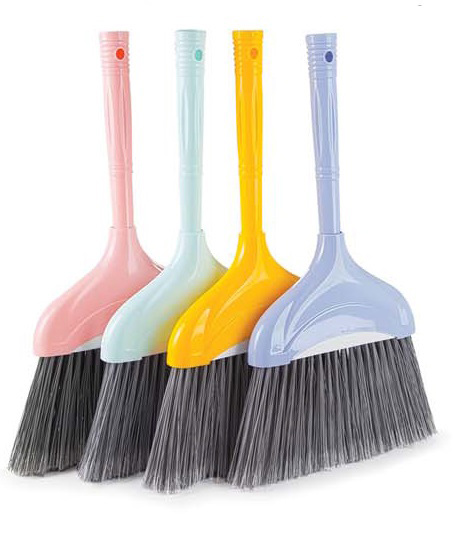 Мітла для прибирання приміщень з короткою ручкою, довжина 42см. висота щетини 25см., асорті (HS256) Uctem - фото 2